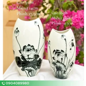Bình hoa in logo thương hiệu - quà tặng doanh nghiệp