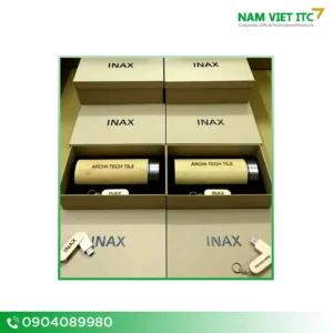 Bộ quà tặng 8/3 bình giữ nhiệt tre kèm USB