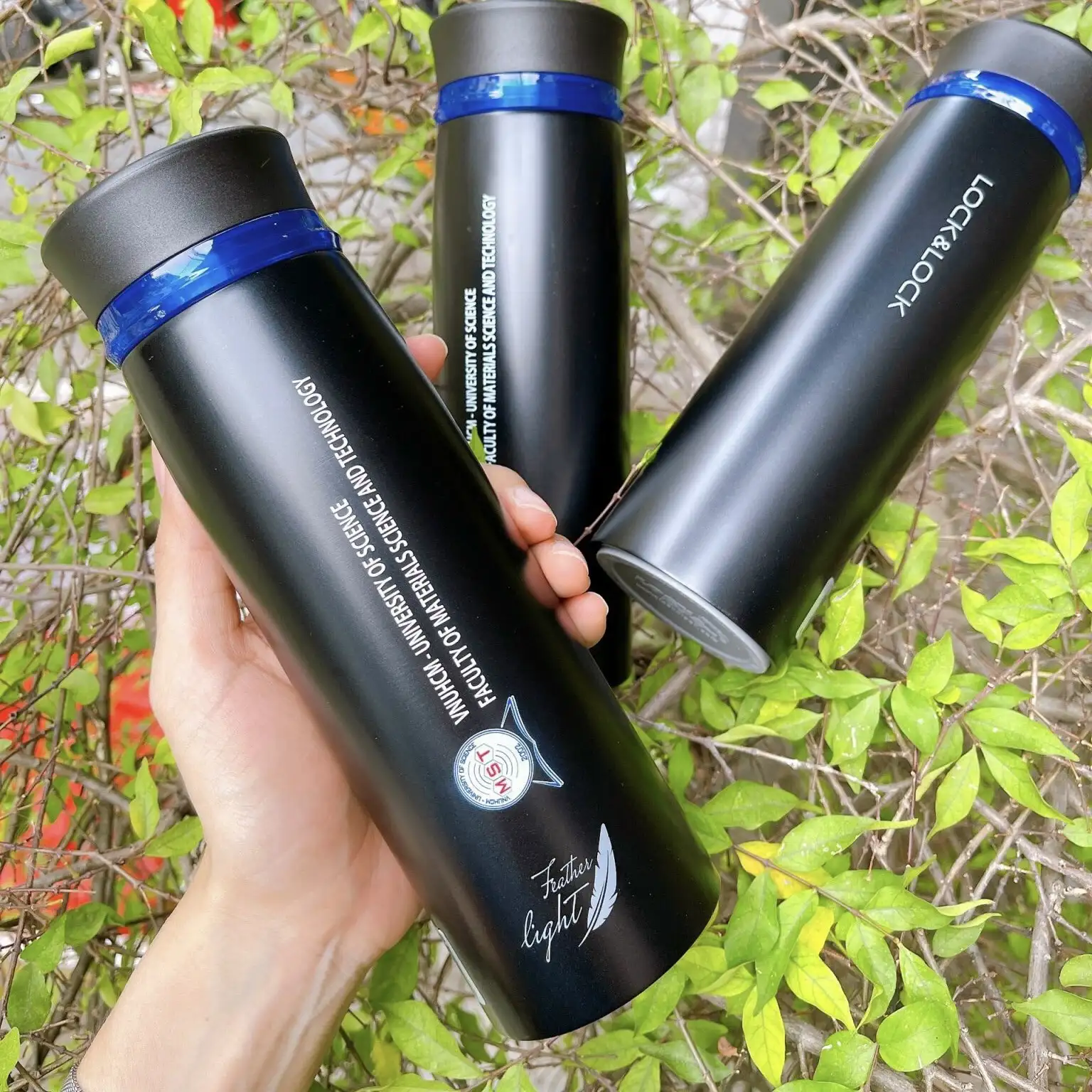 Bình Giữ Nhiệt Lock&Lock Feather Light 450ml In Logo LHC4131 - Image 2